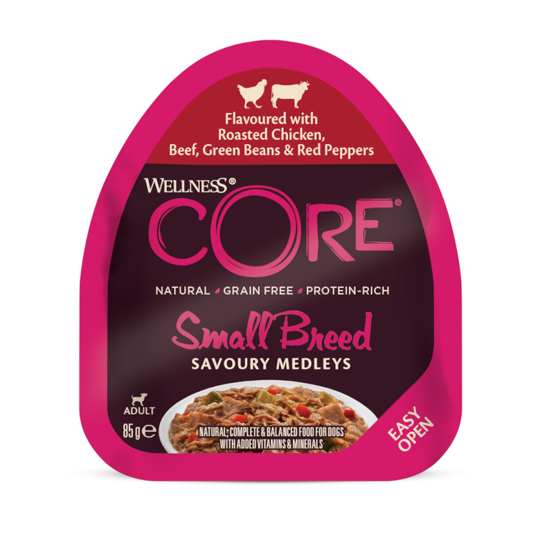 Wellness Core Small Breed Grain Free Pollo y Ternera tarrina para perros, , large image number null